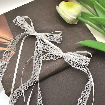 Ultra-fairy Lace Bow Ribbon Hair Clip