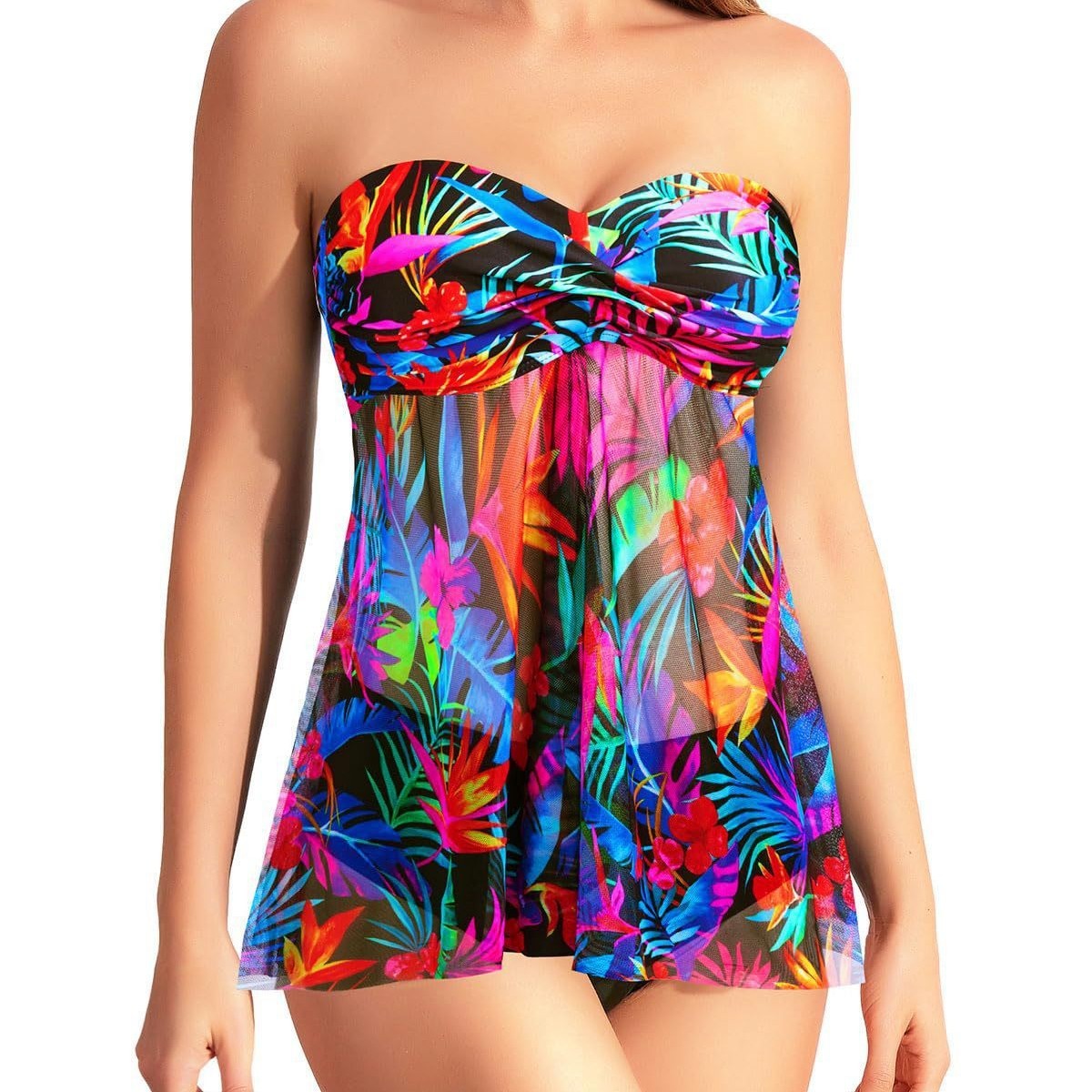 Women's Cover Belly Conservative Skirt Vacation Hot Spring Bathing Suit