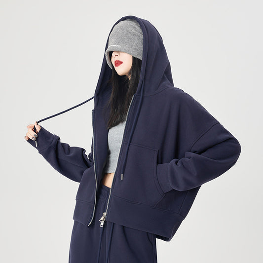 Korean-style Loose-fitting, Figure-flattering Casual Jacketversatile Top