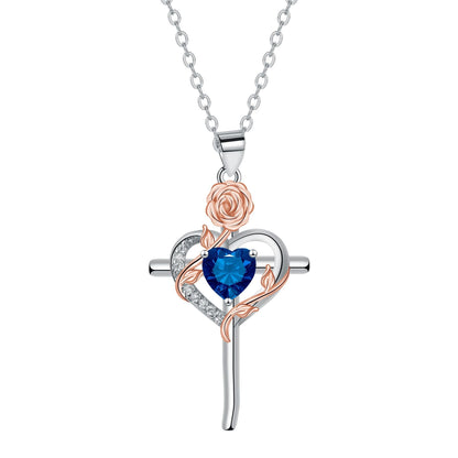 Cross Pendant Necklace Valentine's Day Gift