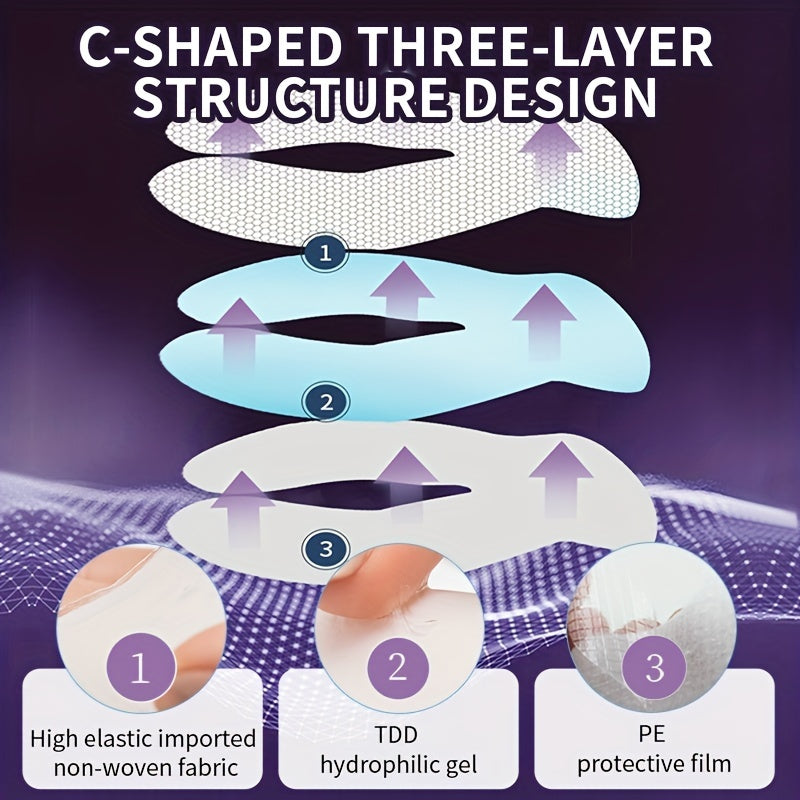 ILISYA C Zirkulierende Augenmaske – 5 Paar, feuchtigkeitsspendend und straffend, geeignet für verschiedene helle Hauttöne, mit Niacinamid und Hyaluronsäure, spendet Feuchtigkeit, pflegt die Augenpartie und macht sie geschmeidig und zart.