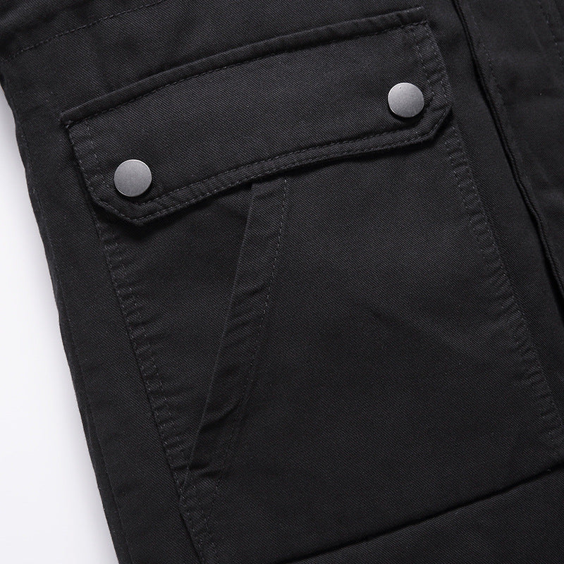 mittellanger, wattierter Trenchcoat für Herren