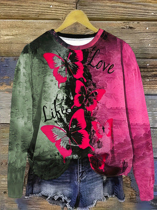 Women's Long-sleeve T-shirt With 3D Print