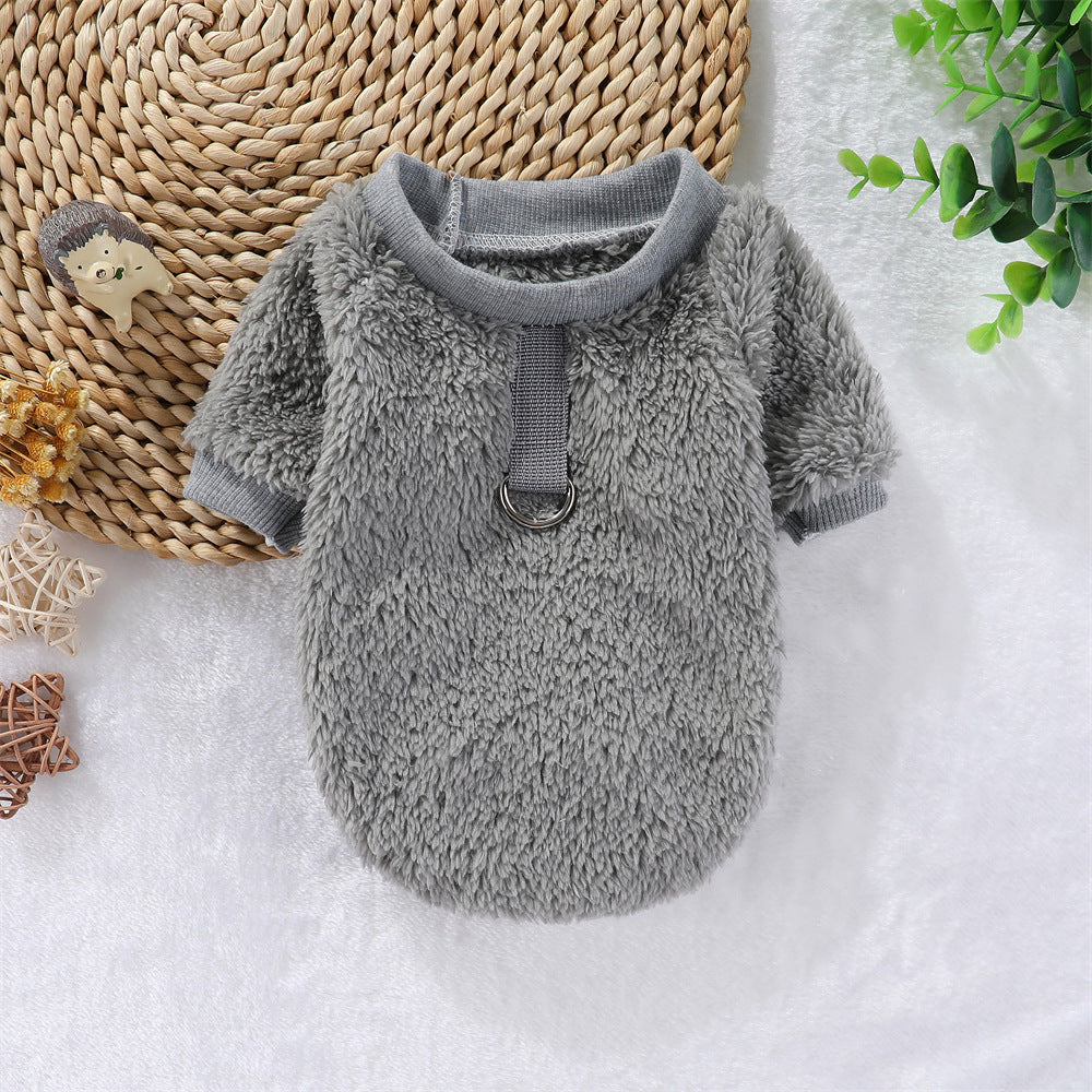 Pet Warm Thickened Double-sided Fleece Two-legged Clothes