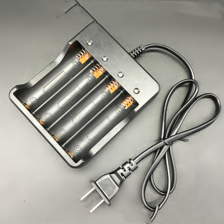 18650 Li-ion Battery Charger Portable Black 4 Slots