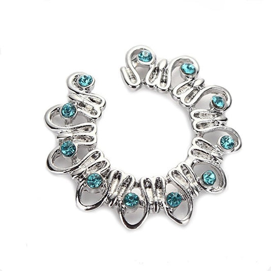 Stainless Steel Flower-shaped Fake Ring Breast Jewelry Punk Style Body Piercing