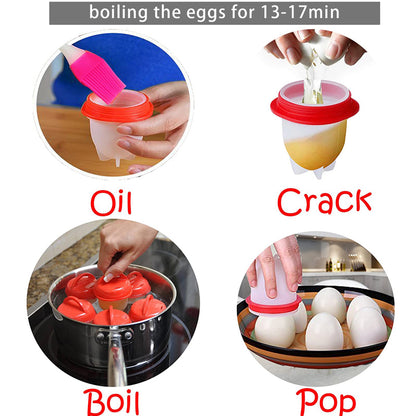 Non-stick Silicone Egg Cups Cooking Tools