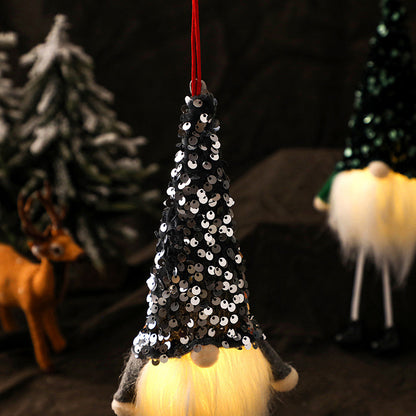 Christmas Long-legged Faceless Glowing Doll