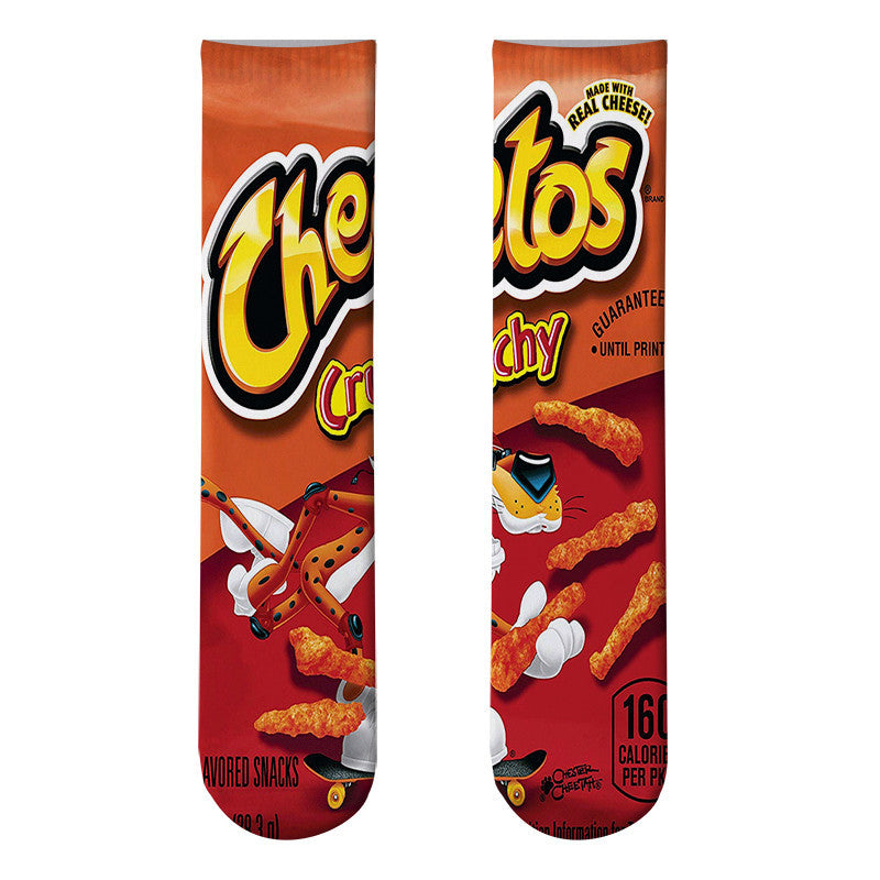 Potato Chips 3D Printed Socks Leshi Odd Zero Food Heat Transfer Stockings Printing Personality