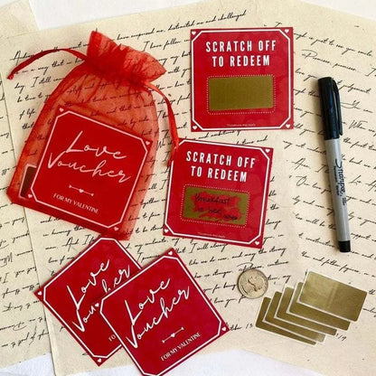 Love Scratch-off Custom DYI Gift 2024 Valentine's Day Scratch-off
