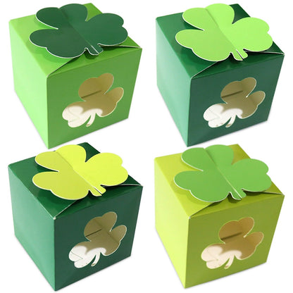 Irish Festival Theme Party Candy Box St Patrick's Day Clover Cartoon Gift Box