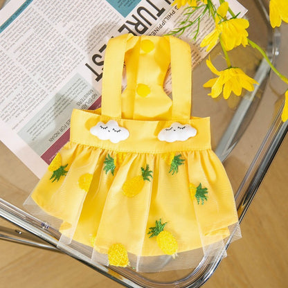 New Dog Clothes Cute Mesh Strawberry Strap Dress