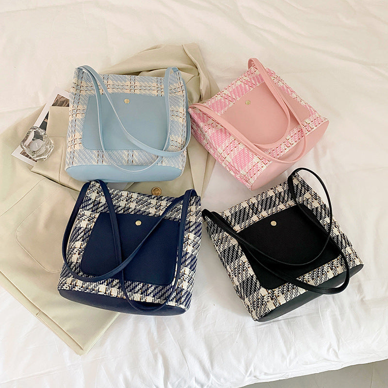 Fashion Single Shoulder Tote Bucket Bag