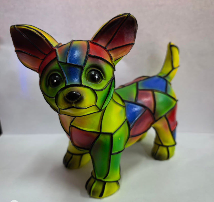 Illuminated Dog Lamp - Decorative Resin Animal Night Light | 26 Breed Designs