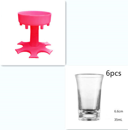 Weinausgießer, Weintrichter, 6-Port-Weinausgießer, Getränkeausgießer