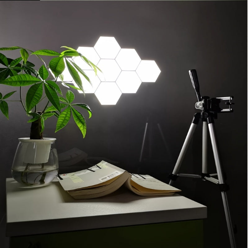 Hexagonal LED Wall Lights 6-Pack - Touch Control Modern Ambient Lighting