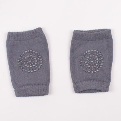 A Pair Four Seasons Fur Ring Baby Leg Protector, Elbow Toddler Crawling Baby Happy Face Knee Brace Non-slip Socks, Adjustable Elastic Neutral, As Halloween, Chrismas Gift