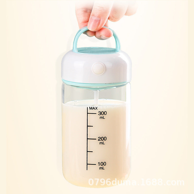 Automatischer, wiederaufladbarer, tragbarer und leiser Milchshake-Becher mit Auslaufschutz – ideal zum Mixen von Milchprodukten.