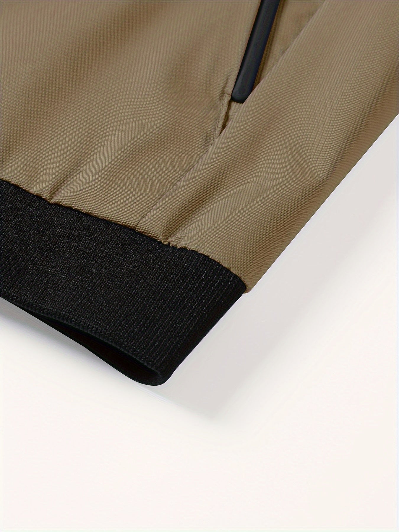 Men'S Letter Embroidered Casual Bomber Jacket