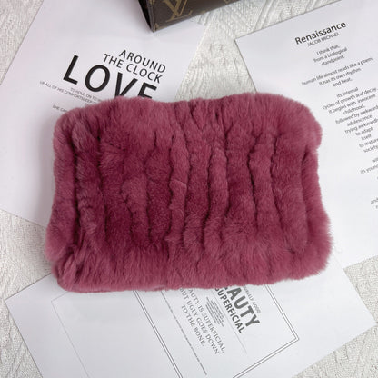 Women's Versatile Fur Snood Warm Scarf