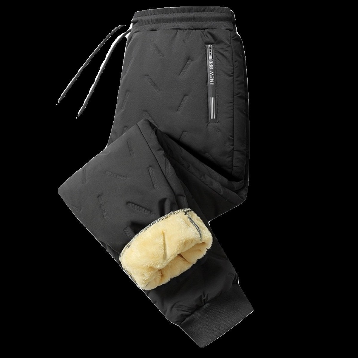 Men's Cashmere Outer Wear Warm And Loose Straight Casual Pants