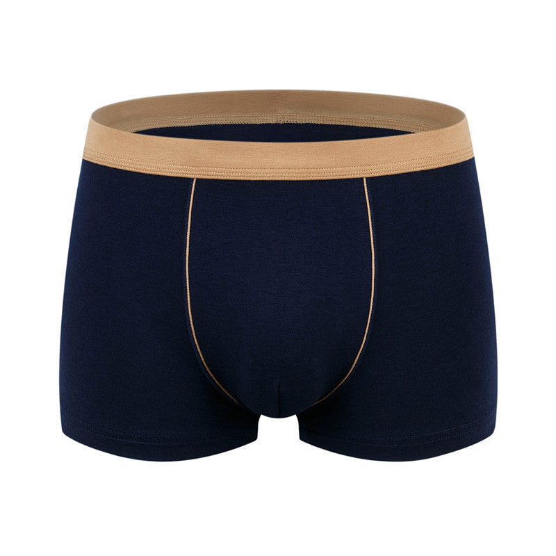 Men's cotton underwear plus size fat guy boxers breathable 3D seamless sexy youth cotton red boxers