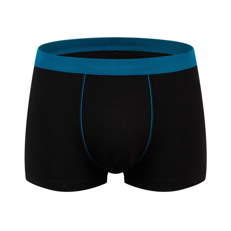 Men's cotton underwear plus size fat guy boxers breathable 3D seamless sexy youth cotton red boxers