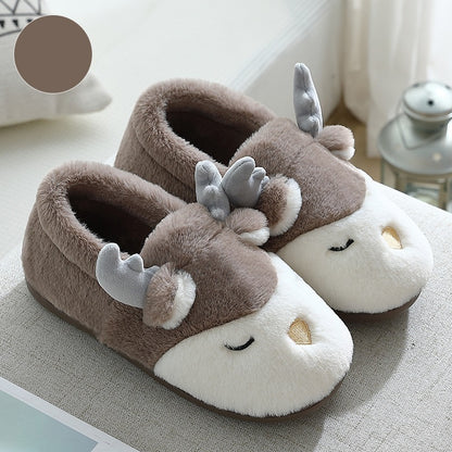 Cute Plush Home Cotton Shoes For Men