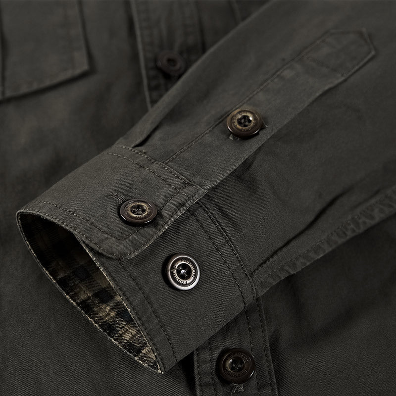 Spring And Autumn New Style Cotton Men Long Sleeve Lining