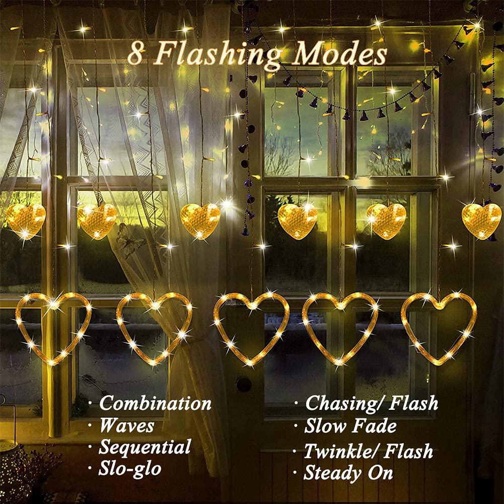 LED String Lights, Heart-shaped Fairy Lights, Suitable For Valentine's Day Weddings, Restaurants, Hotels
