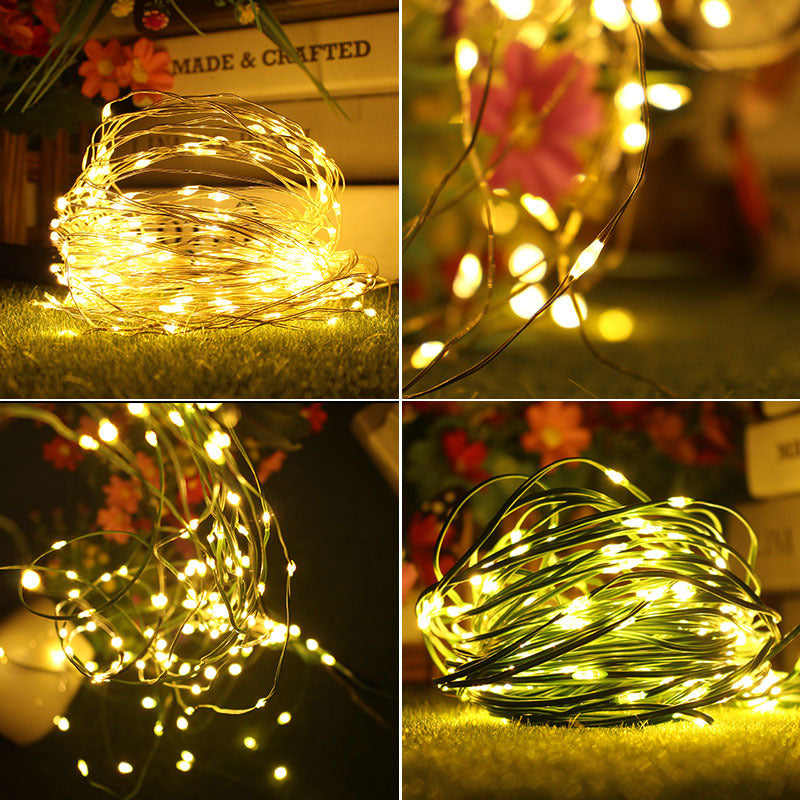 1pc String Lights Suitable for Bedroom, Party, Wedding, Christmas and Halloween Decoration Light 50/100LED