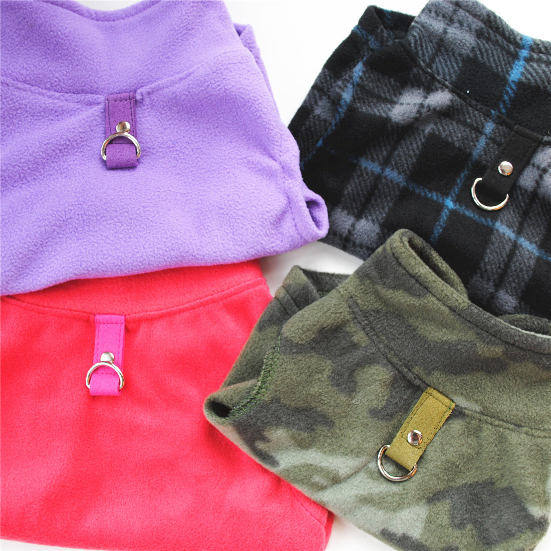 Dog Fall Winter Polar Fleece Traction Buckle Strong