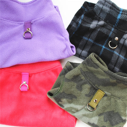 Dog Fall Winter Polar Fleece Traction Buckle Strong