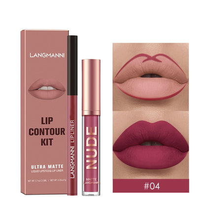 Combination Set of Lip Liner and Lip Gloss