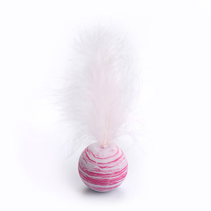 Cat-related Products Feather EVA Material Lightweight Foam Ball Throwing Toy