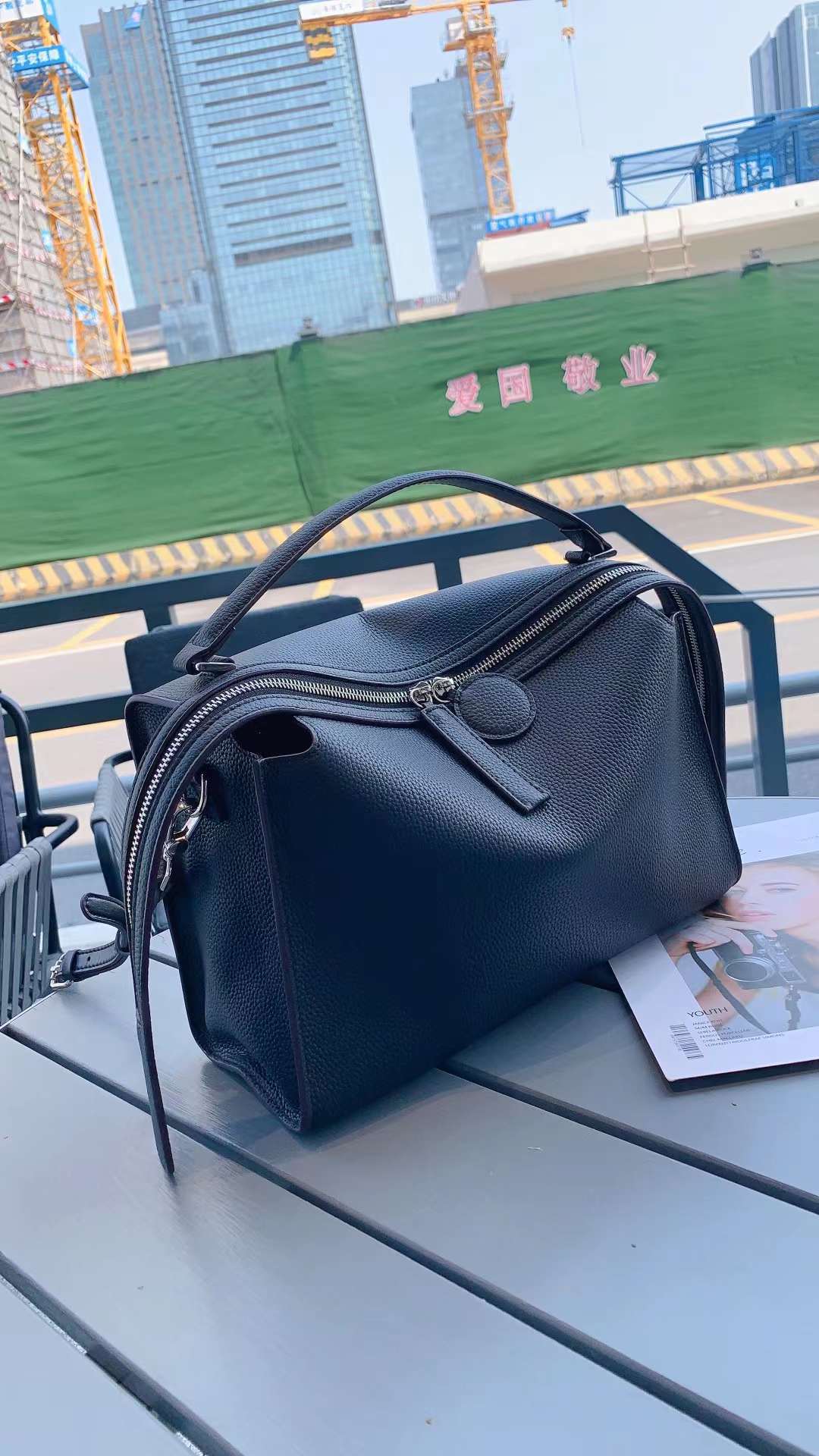 Women's Shoulder Crossbody Bag Stitching Contrast Color