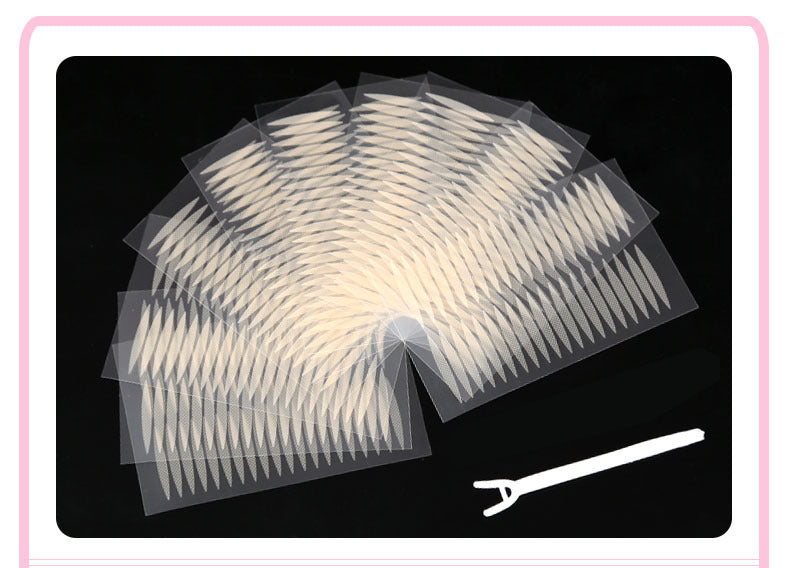 Magic Beauty Olive Double Eyelid Sticker Pearlescent Bottom Grid Natural Invisible Sticky Lace Beauty Sticker