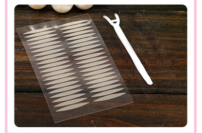 Magic Beauty Olive Double Eyelid Sticker Pearlescent Bottom Grid Natural Invisible Sticky Lace Beauty Sticker