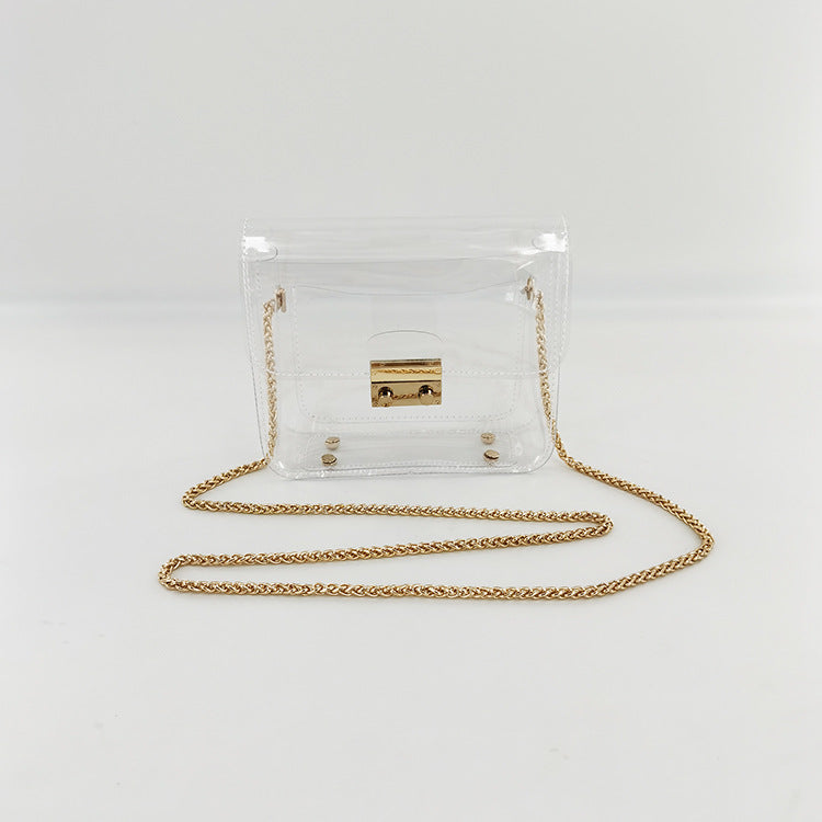 Jelly Transparent Wrapped PVC Chain Bag