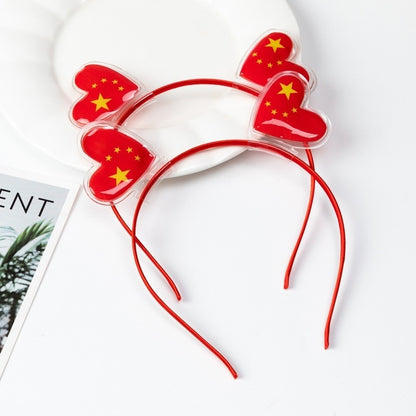 National Day Flag Barrettes Creative Hair Accessories Kindergarten Prizes