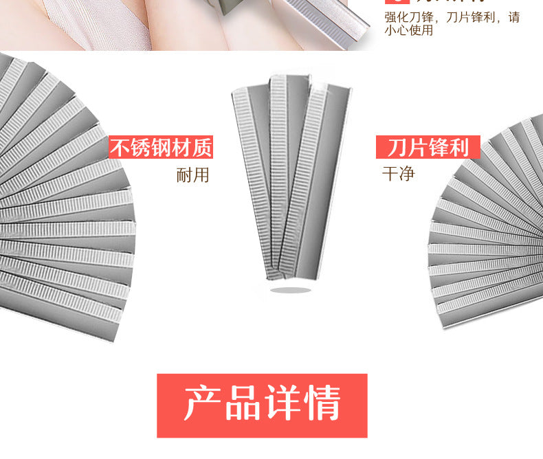 Factory wholesale eyebrow trimming set folding eyebrow shaving knife eyebrow trimming knife holder send ten blade eyebrow shaving knife eyebrow trimmer
