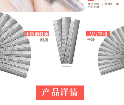 Factory wholesale eyebrow trimming set folding eyebrow shaving knife eyebrow trimming knife holder send ten blade eyebrow shaving knife eyebrow trimmer