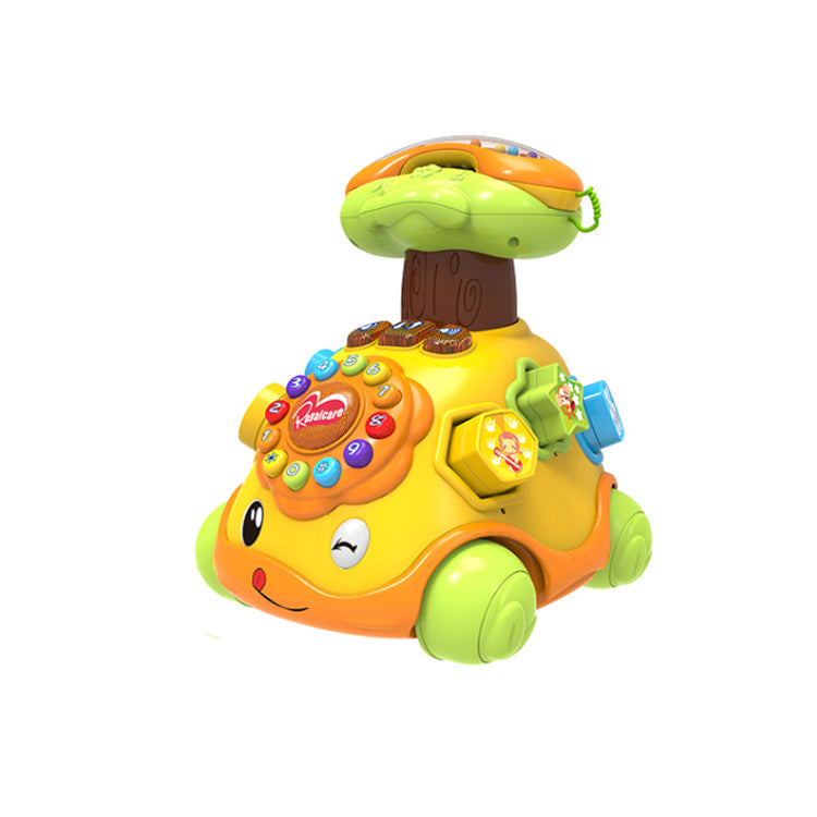 Electric male and female music toy car