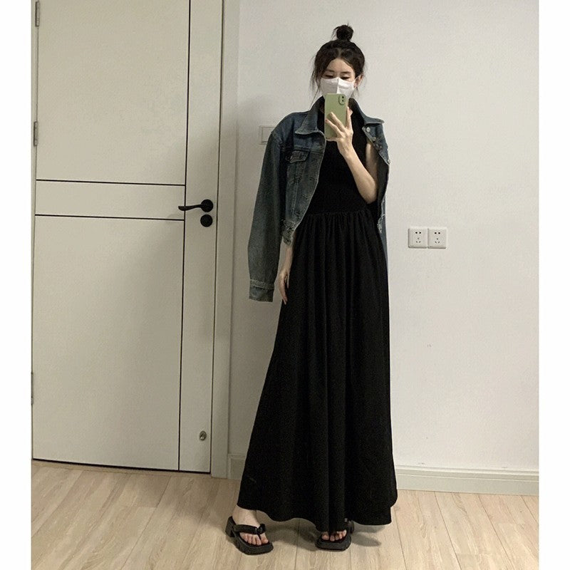 Waist Slimming Temperament Mid-length A- Line Women