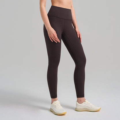 Womens High-Waist Butt-Lifting Fleece-Lined Nude-Feel Sports Tight Yoga Pants
