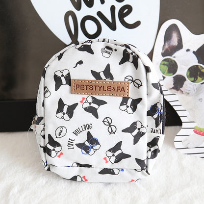 Bullfight print backpack pet backpack