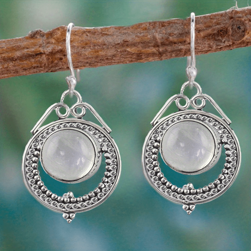 Moonstone Vintage Earrings