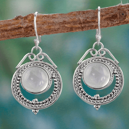 Moonstone Vintage Earrings