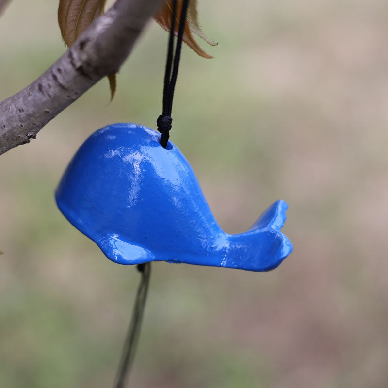 Retro Metal Whale Ancient Scenic Area Balcony Outdoor Courtyard Temple Blessing Pendant Bell