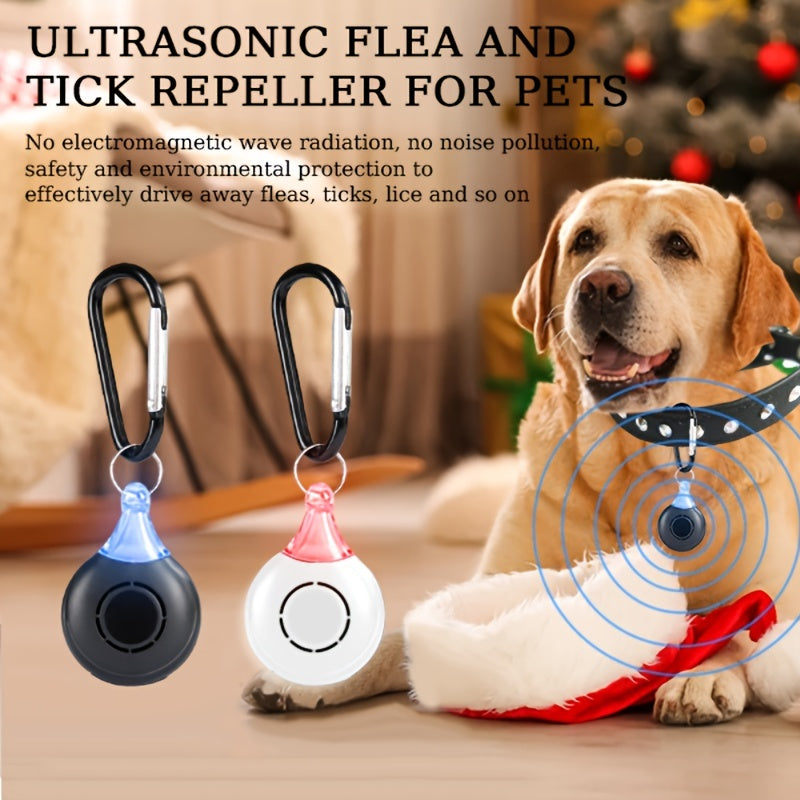 1pc Pet Repellent, Ultrasonic Repellent Ticks, Fleas, Nematodes, Cats And Dogs Outside The Body To Prevent Insects, Take Care Of Pet To Prevent Pests, With Its Mother No Longer Object To My Pet, With Its Own Safety Warning Ni